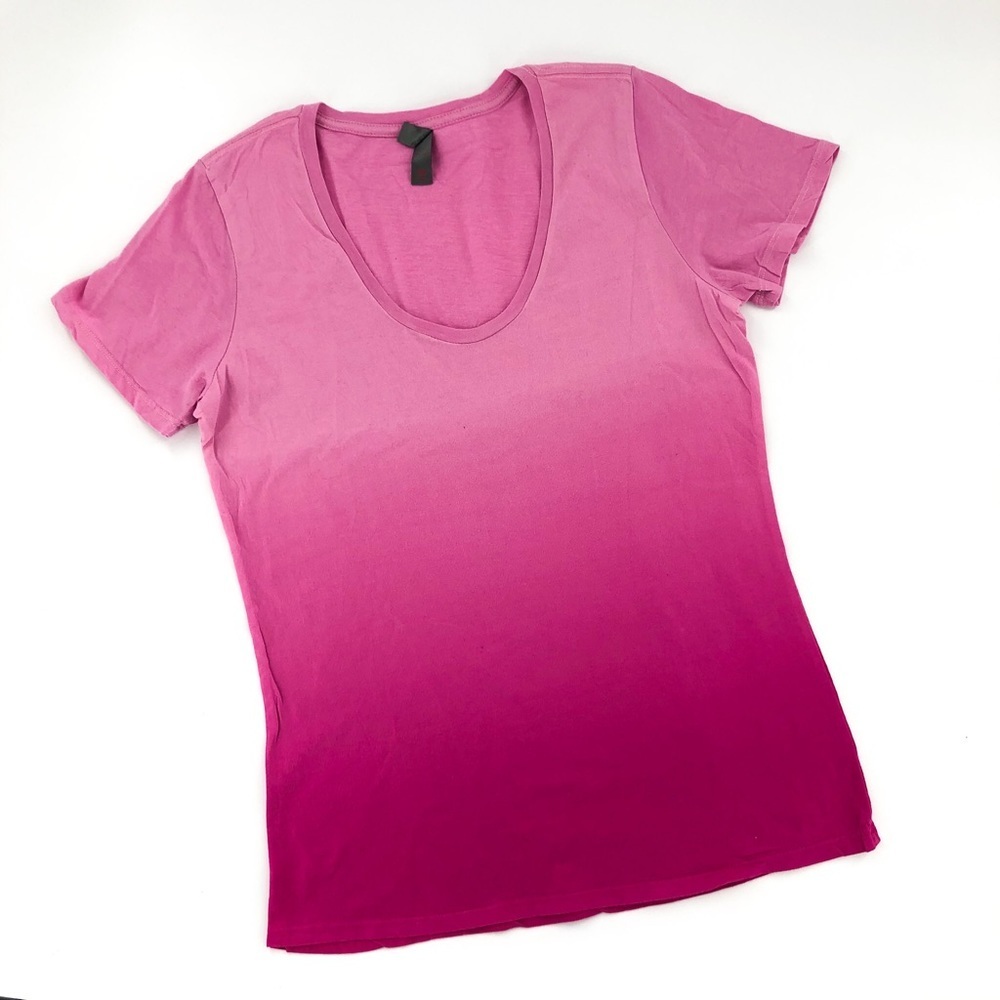 Pink Dip Dye Ladies Tee